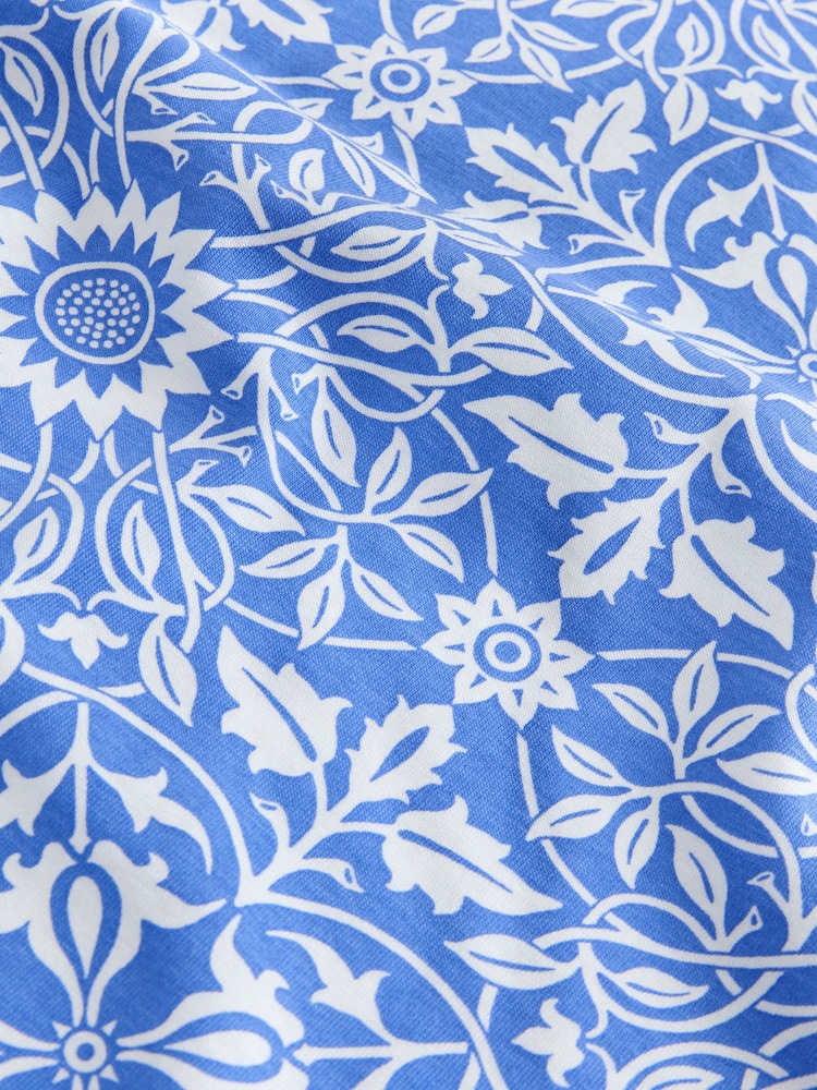 William Morris Print 100% Cotton T-Shirt Dress - Image 8 of 8
