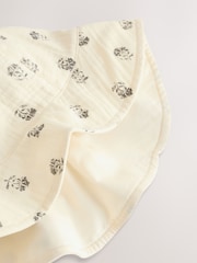 Neutral Floral Baby 100% Cotton Woven Bucket Hat (0mths-2yrs) - Image 3 of 3