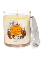 Bath & Body Works Cinnamon Caramel Swirl Single Wick Candle 8 oz / 227 g - Image 1 of 1