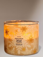 Bath & Body Works Cinnamon Spiced Vanilla Christmas Decor 3-Wick Candle 14.5 oz / 411 g - Image 1 of 2