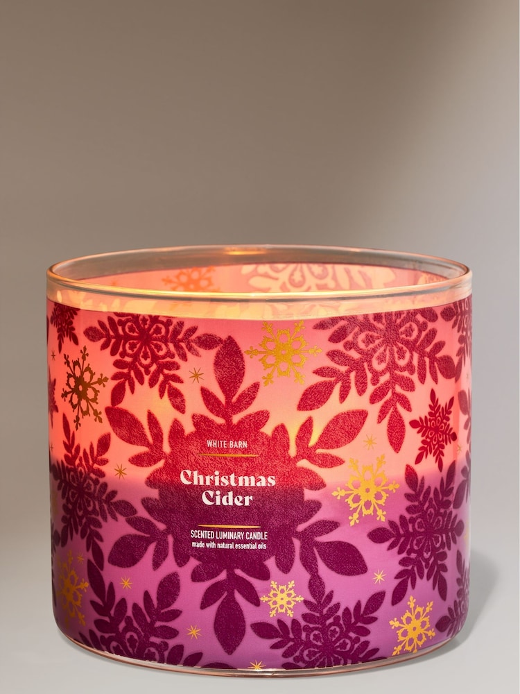 Bath & Body Works Christmas Cider Christmas Decor 3-Wick Candle 14.5 oz / 411 g - Image 1 of 2