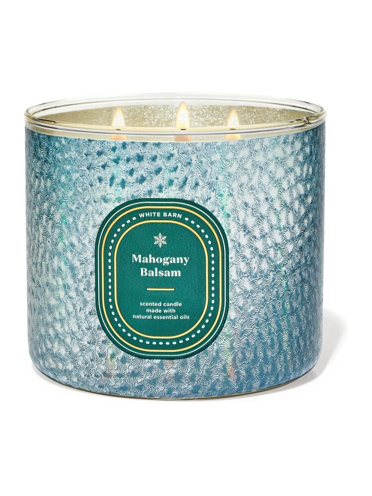 Bath & Body Works Mahogany Balsam Christmas Luxe 3-Wick Candle 14.5 oz / 411 g - Image 1 of 1