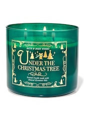 Bath & Body Works Under The Christmas Tree Colored Glass Christmas 3-Wick Candle 14.5 oz / 411 g - Image 1 of 2
