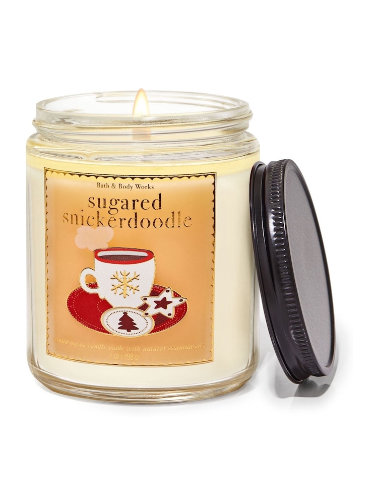 Bath & Body Works Sugared Snickerdoodle Single Wick Candle 8 oz / 227 g - Image 1 of 1