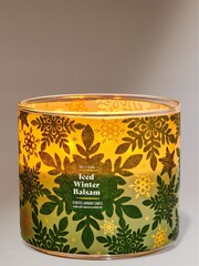 Bath & Body Works Iced Winter Balsam Christmas Decor 3-Wick Candle 14.5 oz / 411 g - Image 1 of 2