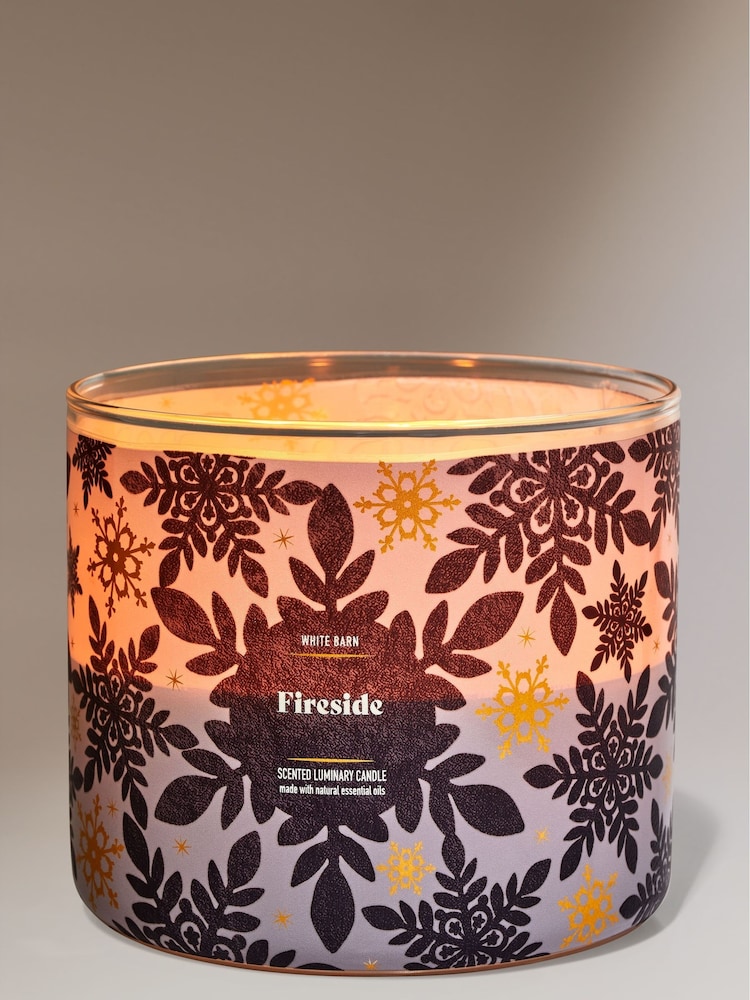 Bath & Body Works Fireside Christmas Decor 3-Wick Candle 14.5 oz / 411 g - Image 1 of 2