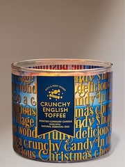 Bath & Body Works Crunchy English Toffee Christmas Novelty 3-Wick Candle 14.5 oz / 411 g - Image 1 of 2