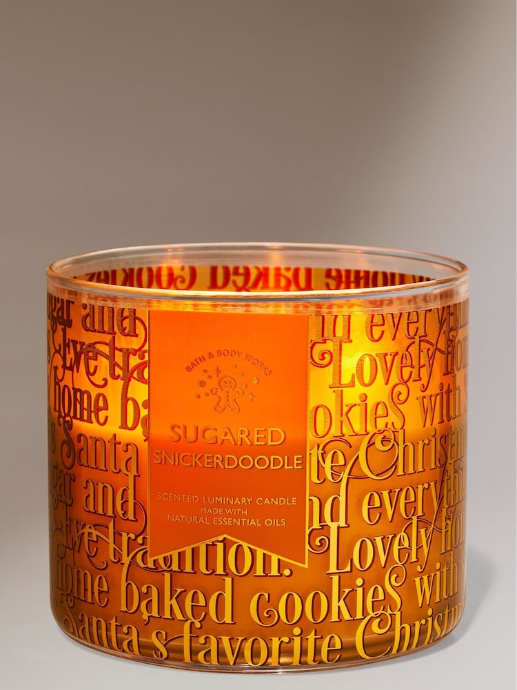 Bath & Body Works Sugared Snickerdoodle Christmas Novelty 3-Wick Candle 14.5 oz / 411 g - Image 2 of 2
