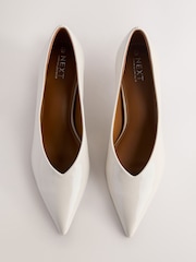 Bone Extra Wide Fit Forever Comfort® Point Toe Low Kitten Heels - Image 5 of 9