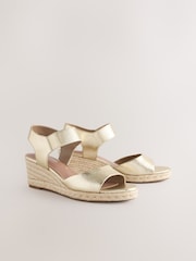 Gold Standard Fit Forever Comfort® Round Toe Elastic Strap Detail Wedges - Image 4 of 8