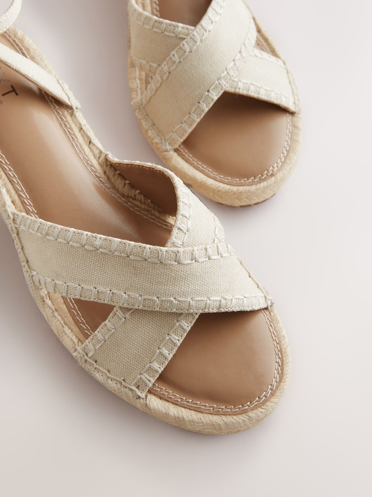 Nevtralno - Espadrile s polno peto in okroglim sprednjim delom Forever Comfort® - Slika 8 iz 8 Nevtralno - Espadrile s polno peto in okroglim sprednjim delom Forever Comfort® - Slika 8 iz 8