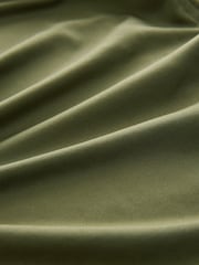 Khaki Green Front Split V-Neck Dress - Image 2 of 3