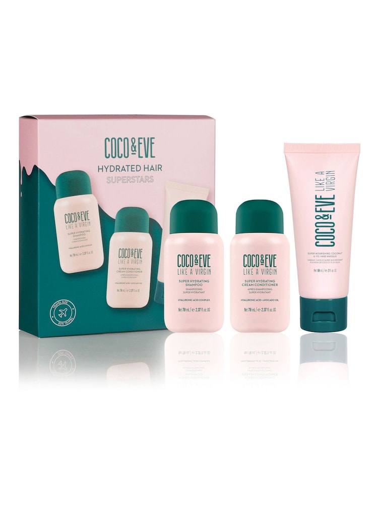 Coco & Eve Like A Virgin Hydrated Hair Superstars Kit (Worth £35) - Image 1 of 5 Coco & Eve Like A Virgin Hydrated Hair Superstars Kit (Worth £35) - Image 1 of 5