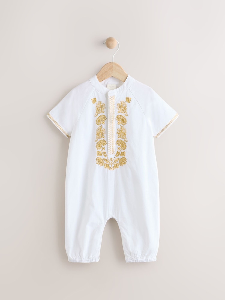 Blanc - Barboteuse pour bébé occasion (0 mois-2 ans) - Image 1 of 8