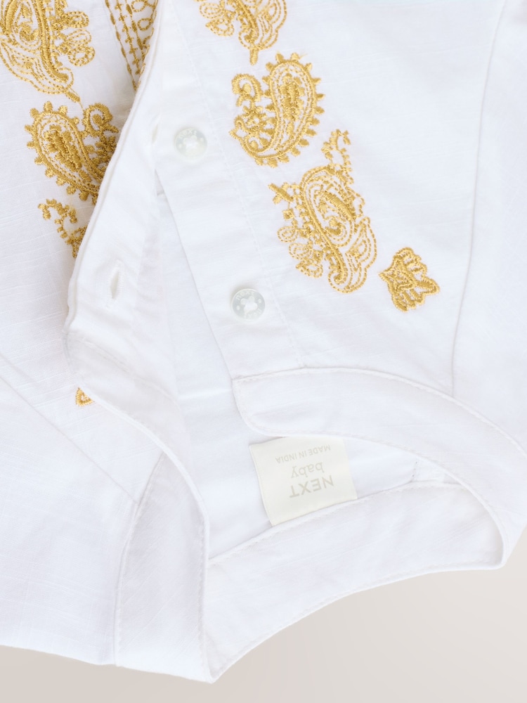 Blanc - Barboteuse pour bébé occasion (0 mois-2 ans) - Image 5 of 8
