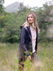 Lakeland Leather Purple Patterdale Hooded Coat - Image 4 of 8