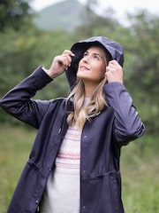 Lakeland Leather Purple Patterdale Hooded Coat - Image 5 of 8