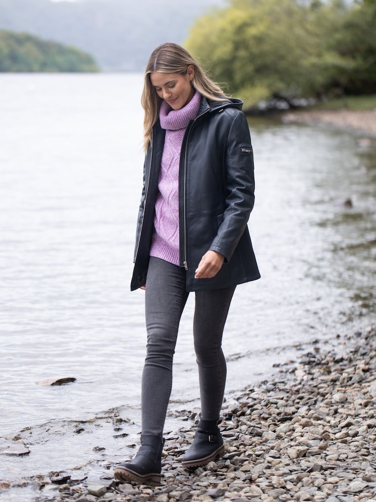 Lakeland Leather Fairtown Hooded COATS - Bild 1 von 8 Lakeland Leather Fairtown Hooded COATS - Bild 1 von 8
