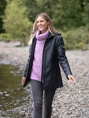 Lakeland Leather Blue Fairtown Hooded COATS - Image 2 of 8