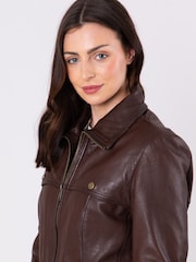 Lakeland Leather Brown Temple Belted COATS - Image 4 of 8