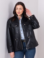 Lakeland Leather Black Orton Field Jacket - Image 4 of 7
