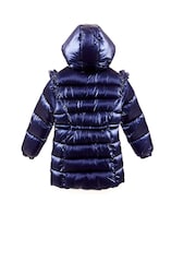 Nicole Miller Girls Blue Flrill Sleeves Puffer Jacket - Image 4 of 8
