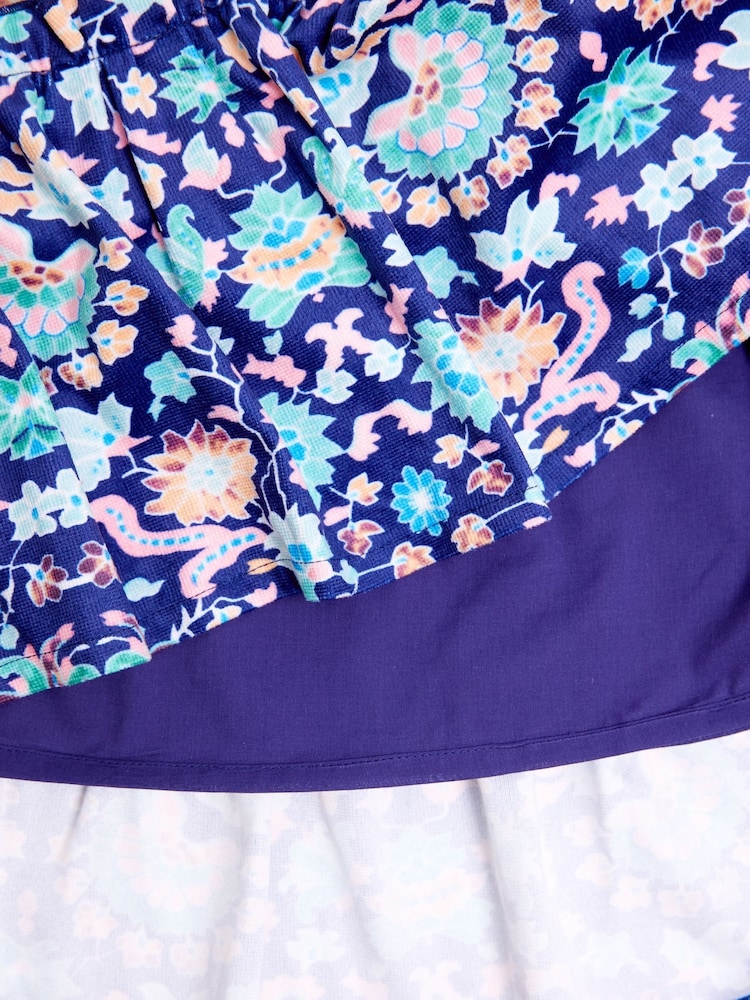 Nicole Miller Blue Printed Long Skirt - Image 8 of 8 Nicole Miller Blue Printed Long Skirt - Image 8 of 8
