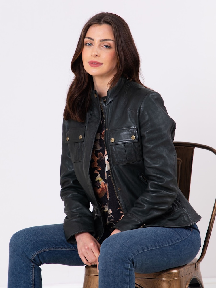 Lakeland Leather Green Beetham Jacket - Image 2 of 7