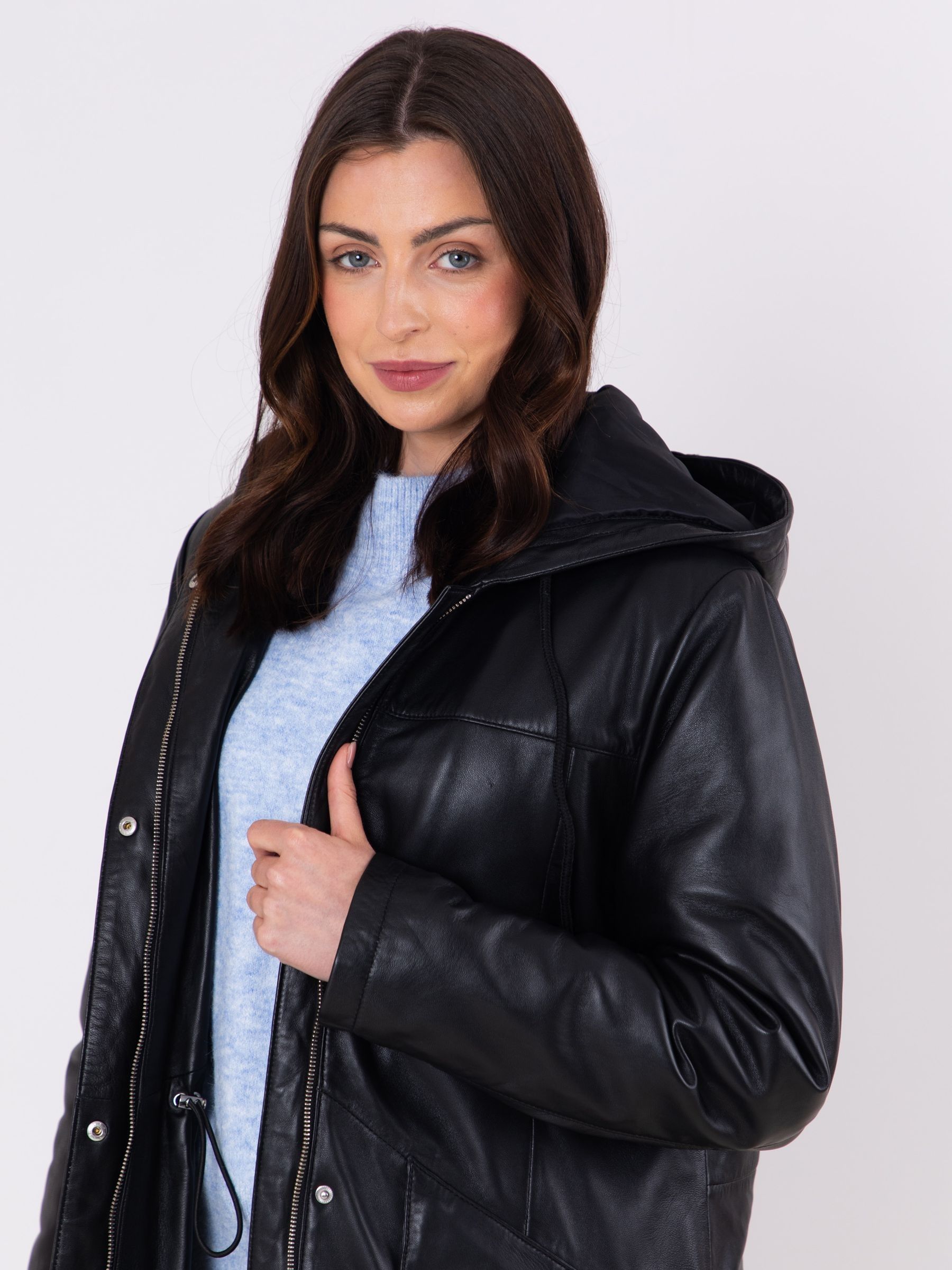 スタジオニコルソン Leather Zipped Hooded Parka Buy Lakeland Leather Black Parkgate Hooded Parka Coat from Next USA