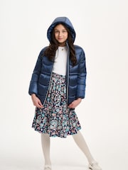 Nicole Miller Blue Puffer Coat - Image 1 of 8