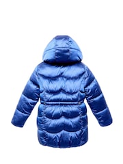 Nicole Miller Blue Puffer Coat - Image 4 of 8