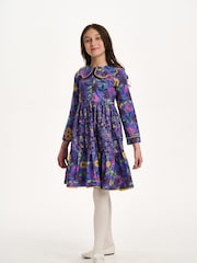 Nicole Miller Purple Printer Maxi Dress - Image 1 of 8