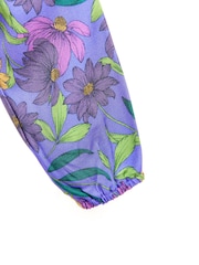 Nicole Miller Purple Printer Maxi Dress - Image 7 of 8