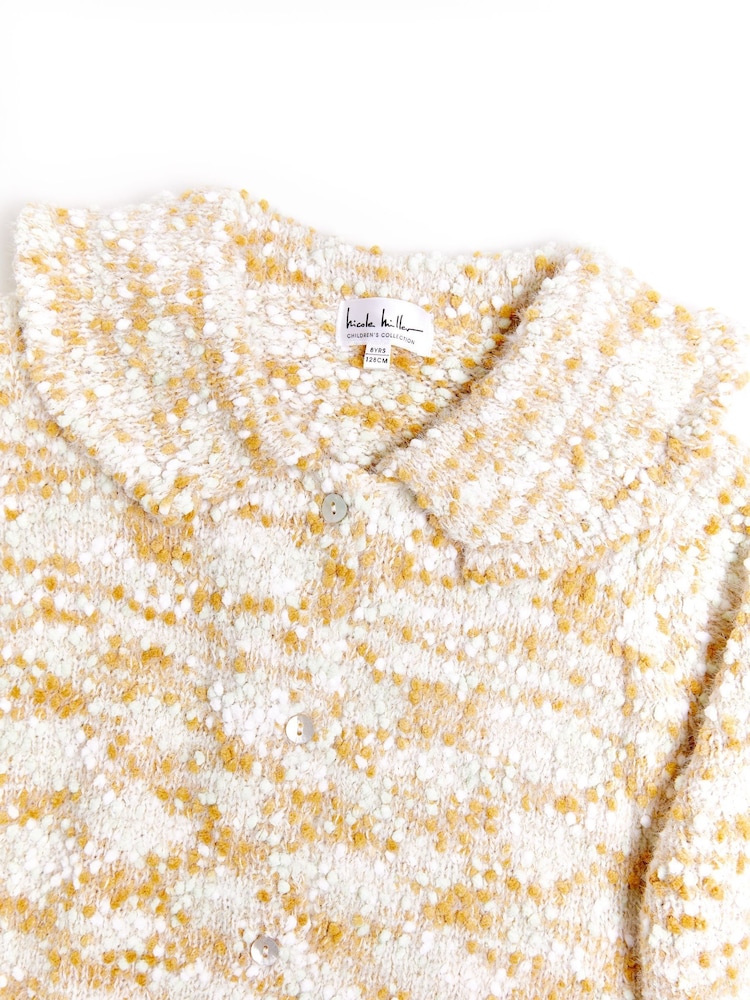 Nicole Miller Yellow Knited Cardigan - Image 5 of 8