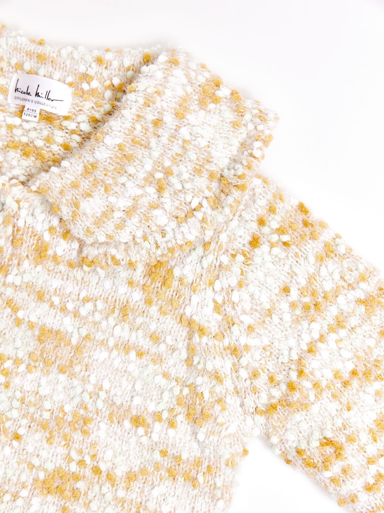 Nicole Miller Yellow Knited Cardigan - Image 6 of 8