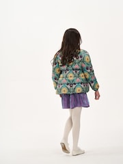 Nicole Miller Girls Green Printer Puffer Jacket - Image 2 of 7