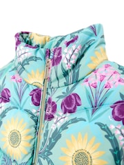 Nicole Miller Girls Green Printer Puffer Jacket - Image 5 of 7