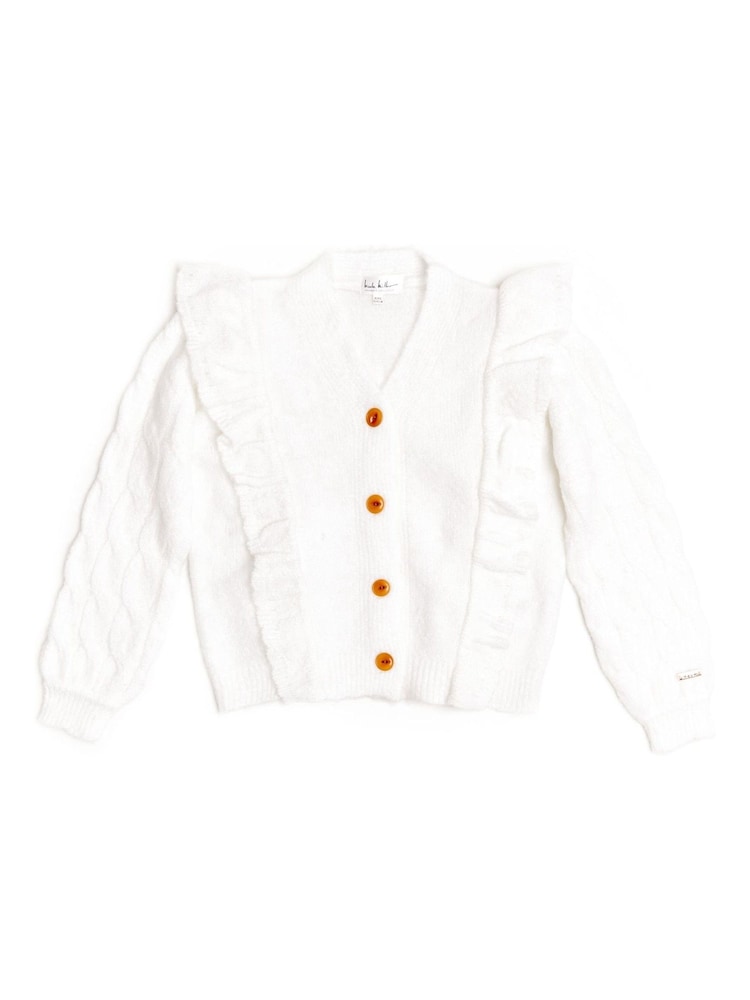 Cardigan tricotat natural Nicole Miller - Image 3 of 8