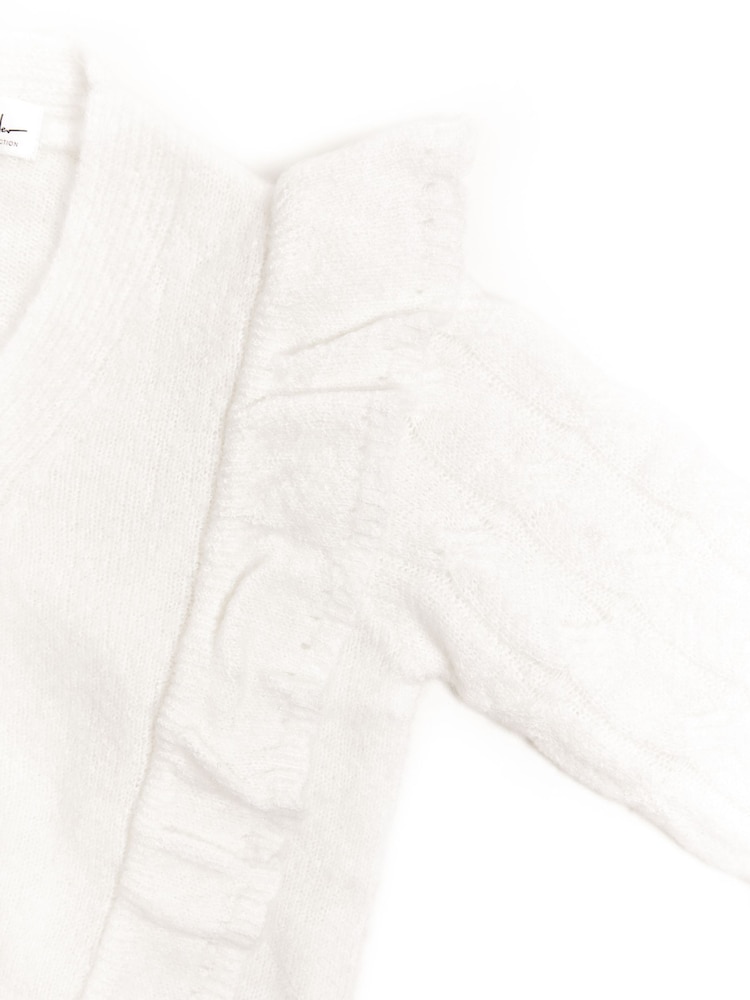 Cardigan tricotat natural Nicole Miller - Image 6 of 8