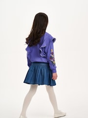 Nicole Miller Purple Long Sleeves 100% Cotton Sweater - Image 2 of 8