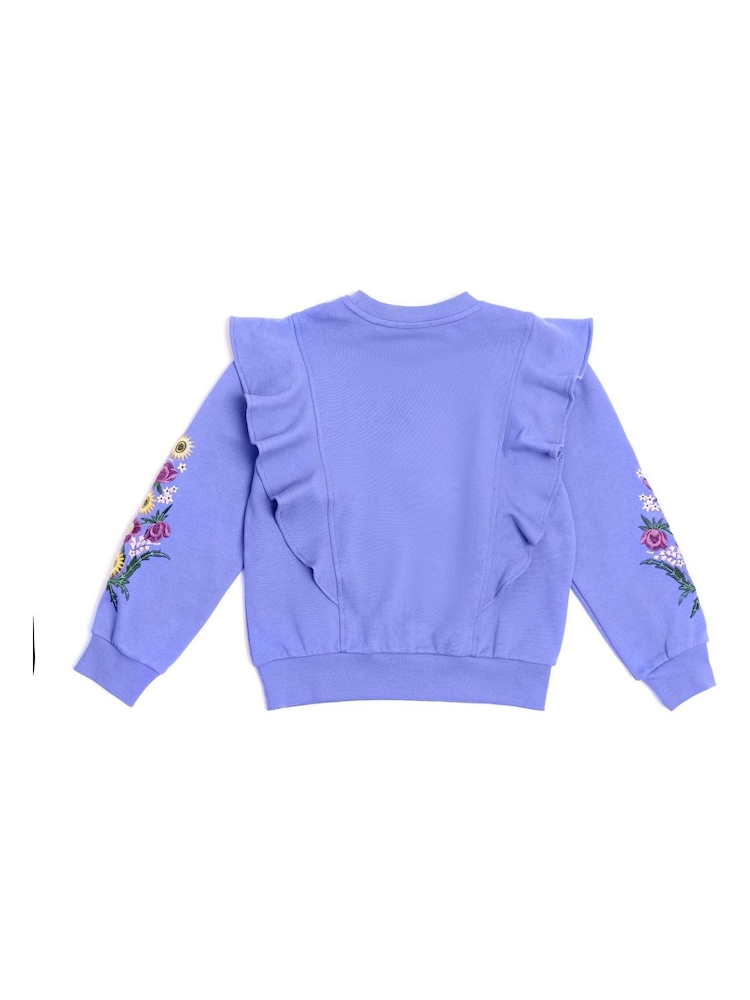 Nicole Miller Purple Long Sleeves 100% Cotton Sweater - Image 4 of 8