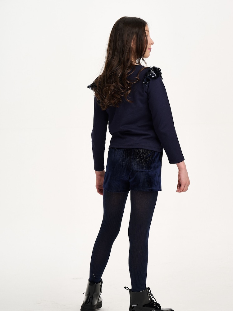 Nicole Miller Purple Velvet Shorts - Image 2 of 7 Nicole Miller Purple Velvet Shorts - Image 2 of 7