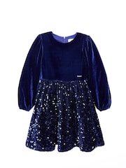 Nicole Miller Mini Purple Sequins Dress - Image 1 of 6