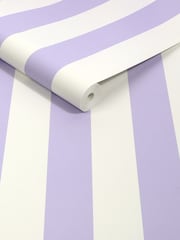 Lilac Craft Stripe 10M Wallpaper - Image 3 of 4