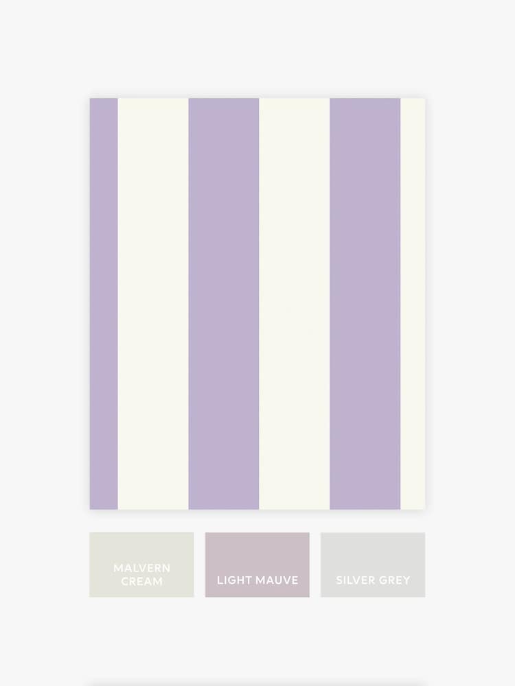Lilac Craft Stripe 10M Wallpaper - Image 4 of 4