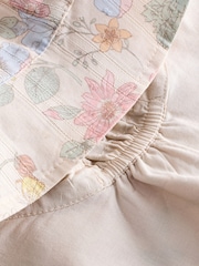 Pink Floral Print 100% Cotton Baby Summer Hat (0mths-2yrs) - Image 2 of 3