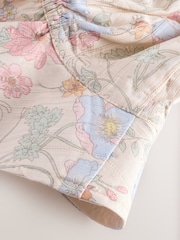 Pink Floral Print 100% Cotton Baby Summer Hat (0mths-2yrs) - Image 3 of 3