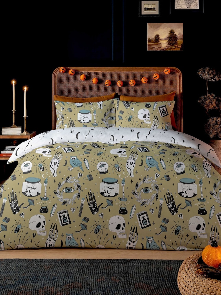 Copenhagen Home Olive Witches Brew Duvet Cover Set - Image 1 of 2