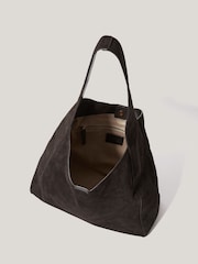 Jigsaw Dark Brown Heckfield Leather Tote Bag - Image 4 of 6