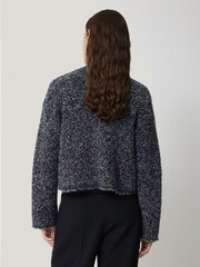 Jigsaw Blue French Tweed Cardi Jacket - Image 5 of 7